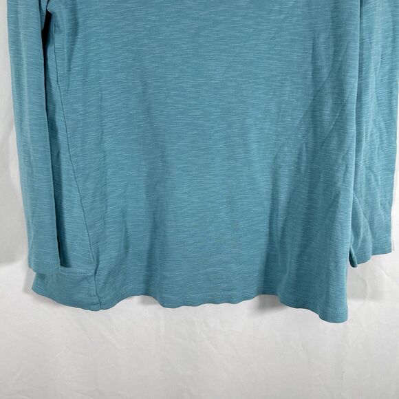 J Jill Blouse Women's Large Petite Round Neck Long Sleeve Pima Cotton Pullover - Picture 3 of 7